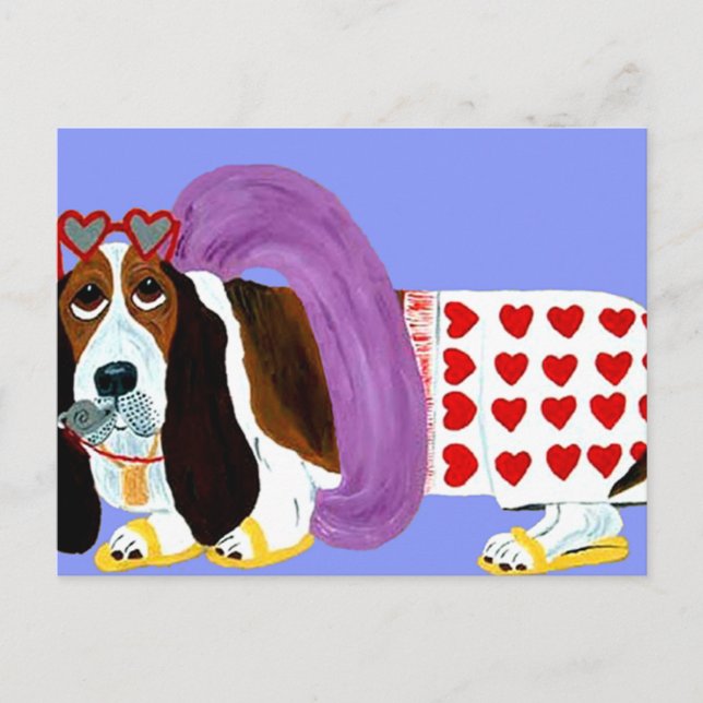 Basset Hound Lifeguard Postkarte (Vorderseite)