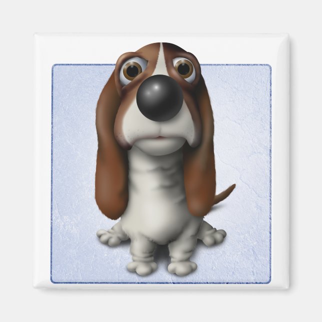 Basset Hound Magnet (Vorne)