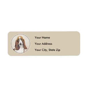 Basset Hound Malerei - Niedliche Original Hunde Ku