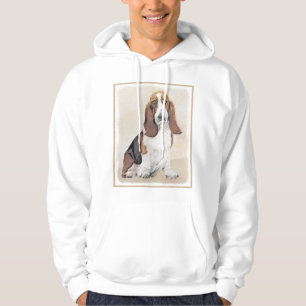 Basset Hound Malerei - Niedliche Original Hunde Ku Hoodie