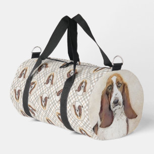Basset Hound Malerei Tri Tri-color Niedlich Hunde Duffle Bag