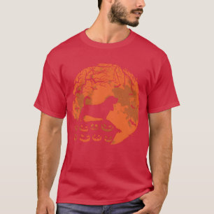 Basset Hound Mond Halloween Funny Hund Lover sind T-Shirt