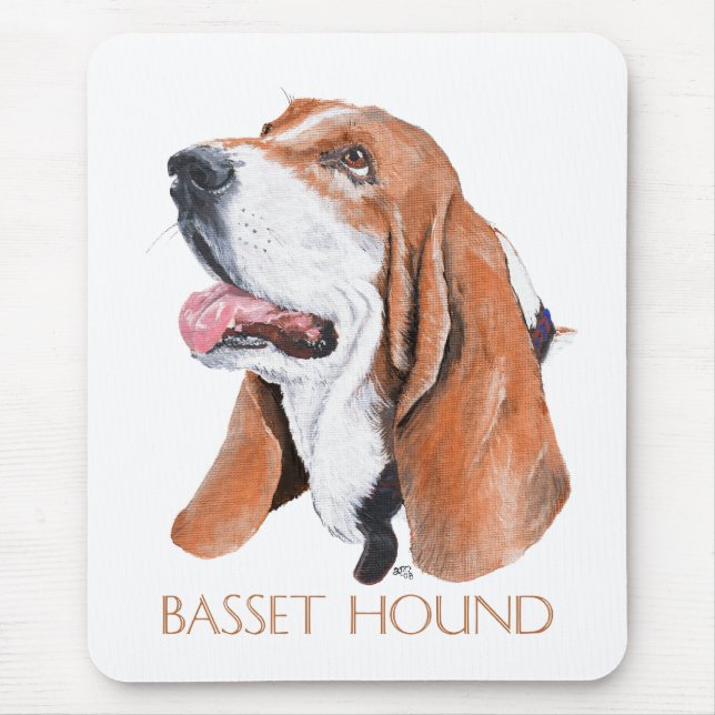 Basset Hound Mousepad (Vorne)