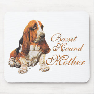 Basset Hound Muttertag Mousepad