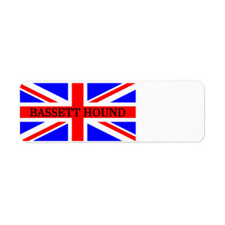 Basset Hound Name auf Flagge