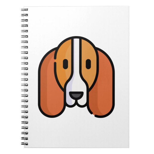 Basset Hound Notizblock (Vorderseite)