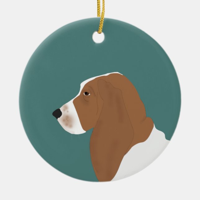 Basset Hound Ornament (Vorne)