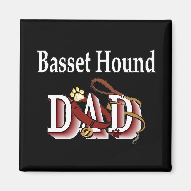 Basset hound Papa Magnet (Vorne)
