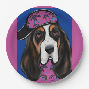 Basset Hound Pappteller
