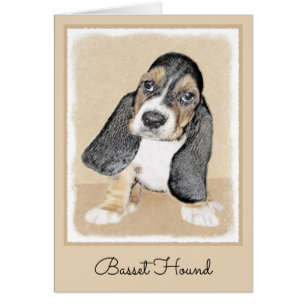 Basset Hound Peinture Chiot - Art Chien original