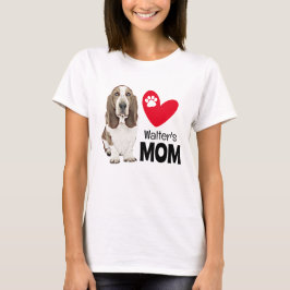 Basset Hound Personalisiert Mama T - Shirt
