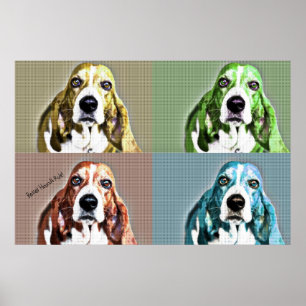 Basset Hound-Plakat Poster