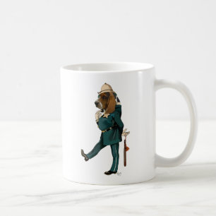 Basset Hound Policeman Kaffeetasse