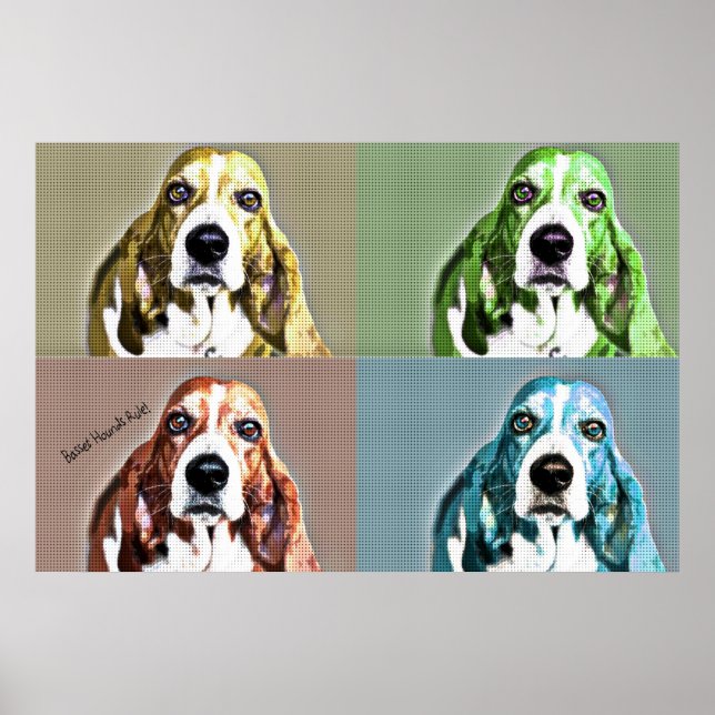 Basset Hound Poster (Vorne)