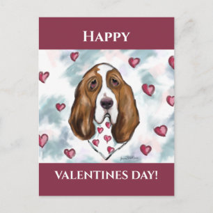 Basset Hound Postkarte