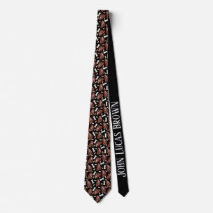 Basset Hound Print Neck Tie Krawatte