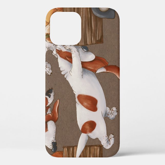 Basset Hound Pumpkin Harvest Pattern Case-Mate iPhone Hülle (Rückseite)
