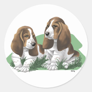 Basset Hound Puppy Sticker