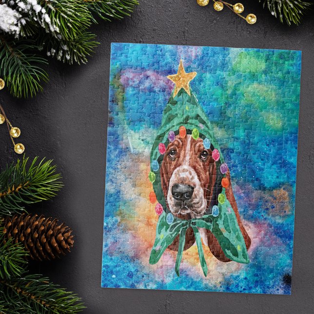 Basset Hound Rasse Hund Weihnachten (Von Creator hochgeladen)