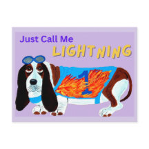 Basset Hound Renn Hund NENNE MICH EINFACH BLITZ!