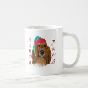 Basset Hound Santa Paws Kaffeetasse