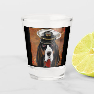 BASSET HOUND SCHNAPSGLAS
