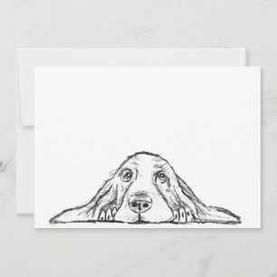Basset Hound schwarz weiß einfaches Hundewelpen Au Ankündigung