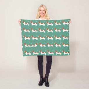 Basset Hound Small Fleece Blanket