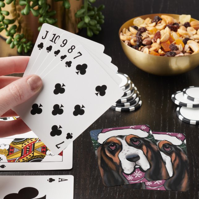 BASSET HOUND SPIELKARTEN (In Situ)