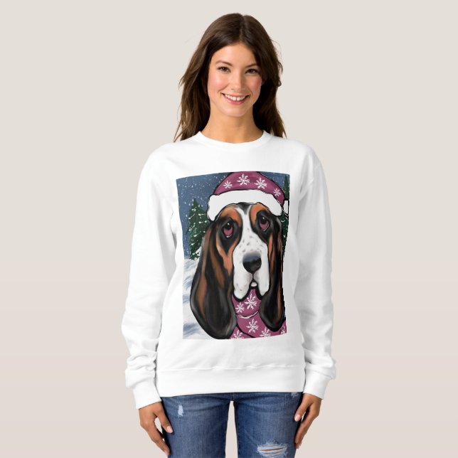BASSET HOUND SWEATSHIRT (Vorne ganz)
