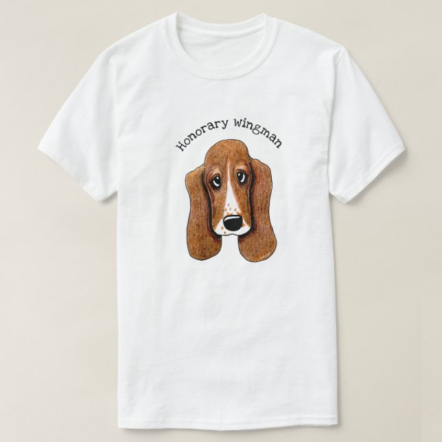Basset Hound T - Shirt (Design vorne)