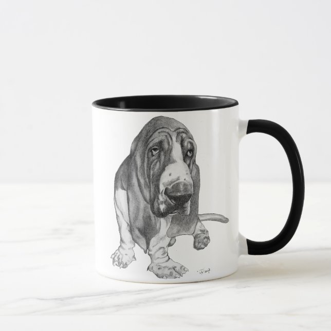 Basset Hound Tasse (Rechts)