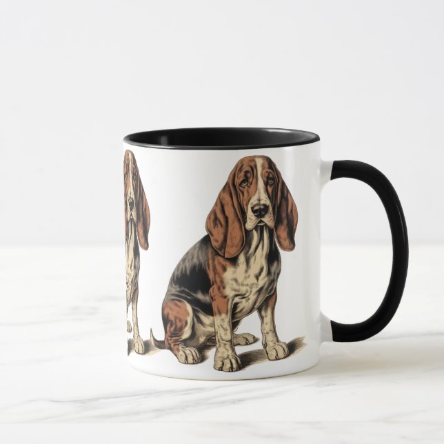 Basset Hound Tasse (Rechts)