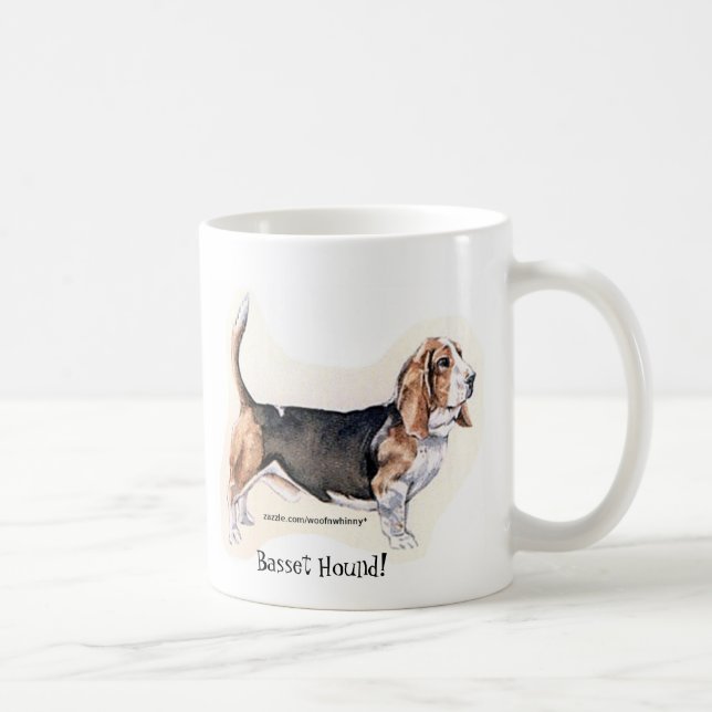 Basset Hound-Tasse Kaffeetasse (Rechts)