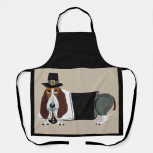 Basset Hound Thanksgiving Pilger Schürze