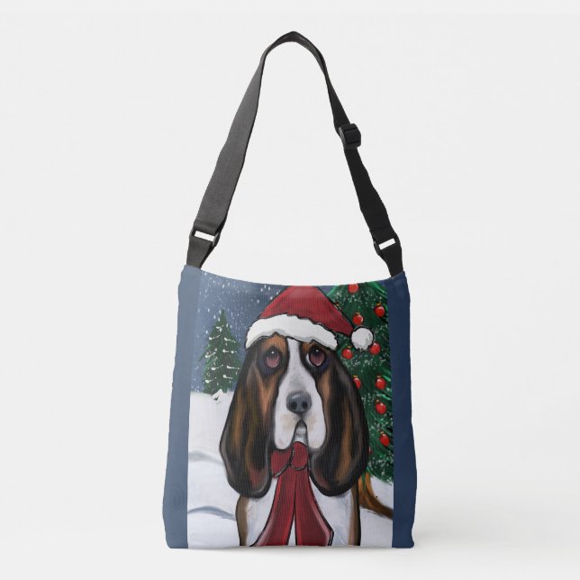 Basset Hound Tragetaschen Mit Langen Trägern (Vorderseite)