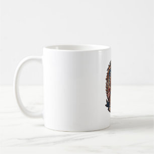 Basset Hound Treue Ehre Hund Amerikanische Flagge Kaffeetasse