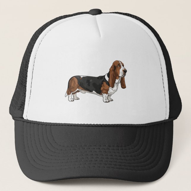 Basset Hound Truckerkappe (Vorderseite)