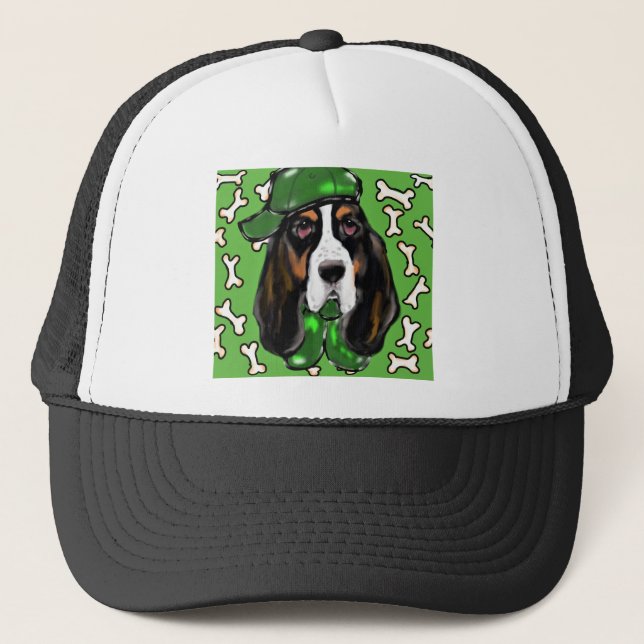 Basset Hound Truckerkappe (Vorderseite)