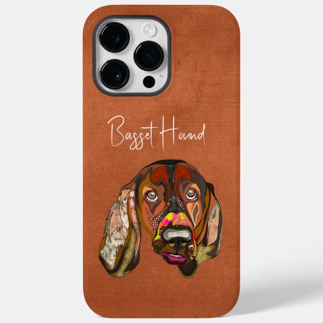Basset Hound Ugly Face Case-Mate iPhone Fall 14 Pro Max Hülle (Rückseite)