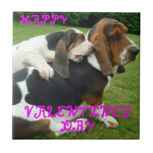 Basset-Hound Valentinstag.png Fliese