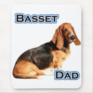 Basset Hound Vater 4 Mousepad