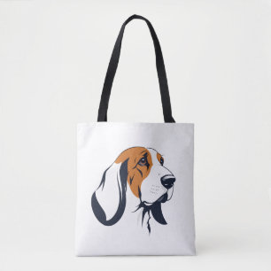 Basset Hound Vector Hoch über der Leventina Tasche