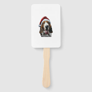 Basset Hound Weihnachten Fächer