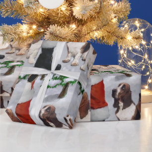 Basset Hound Weihnachten Geschenkpapier