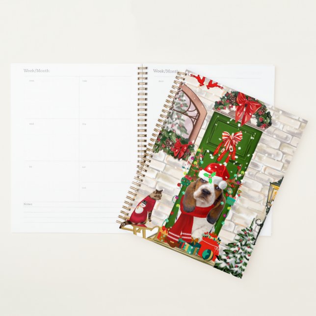 Basset Hound Weihnachten Planer (Anzeige)