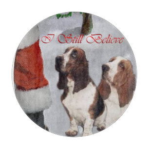 Basset Hound Weihnachten Schneidebrett