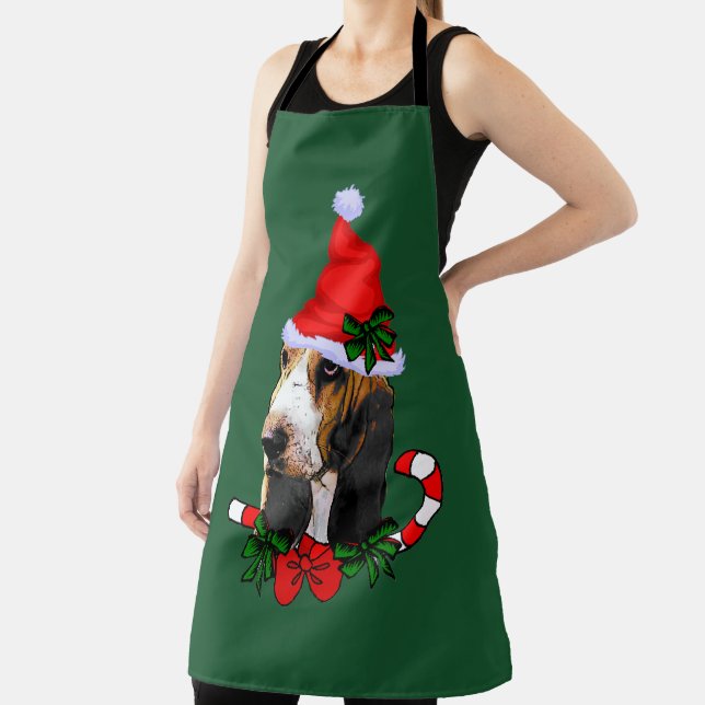 Basset Hound Weihnachten Schürze (InSitu)