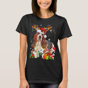 Basset Hound Weihnachtsbaum Weihnachtsweihe Hund X T-Shirt