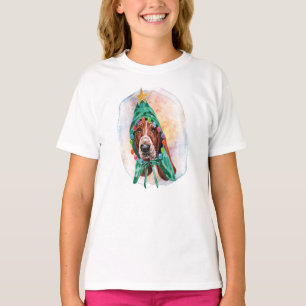 Basset Hound Weihnachtsgeschenke für Hunde Liebhab T-Shirt